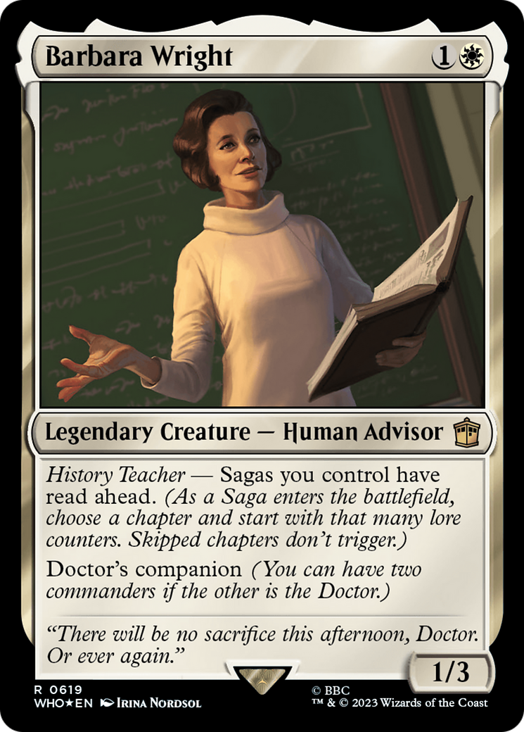 Barbara Wright (Surge Foil) [Doctor Who] | Rook's Games and More
