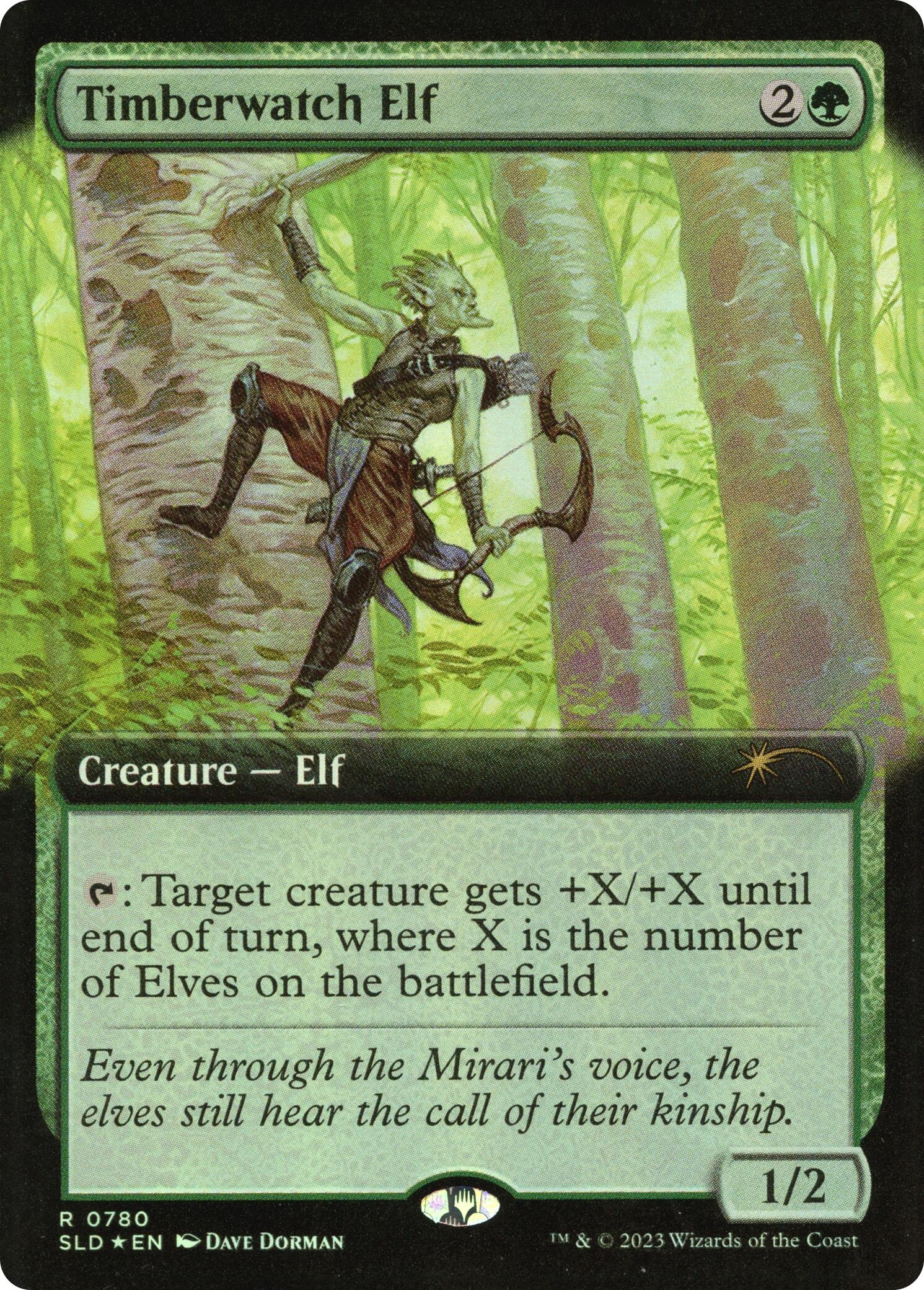 Timberwatch Elf (Extended Art) [Secret Lair Drop Series] | Rook's Games and More