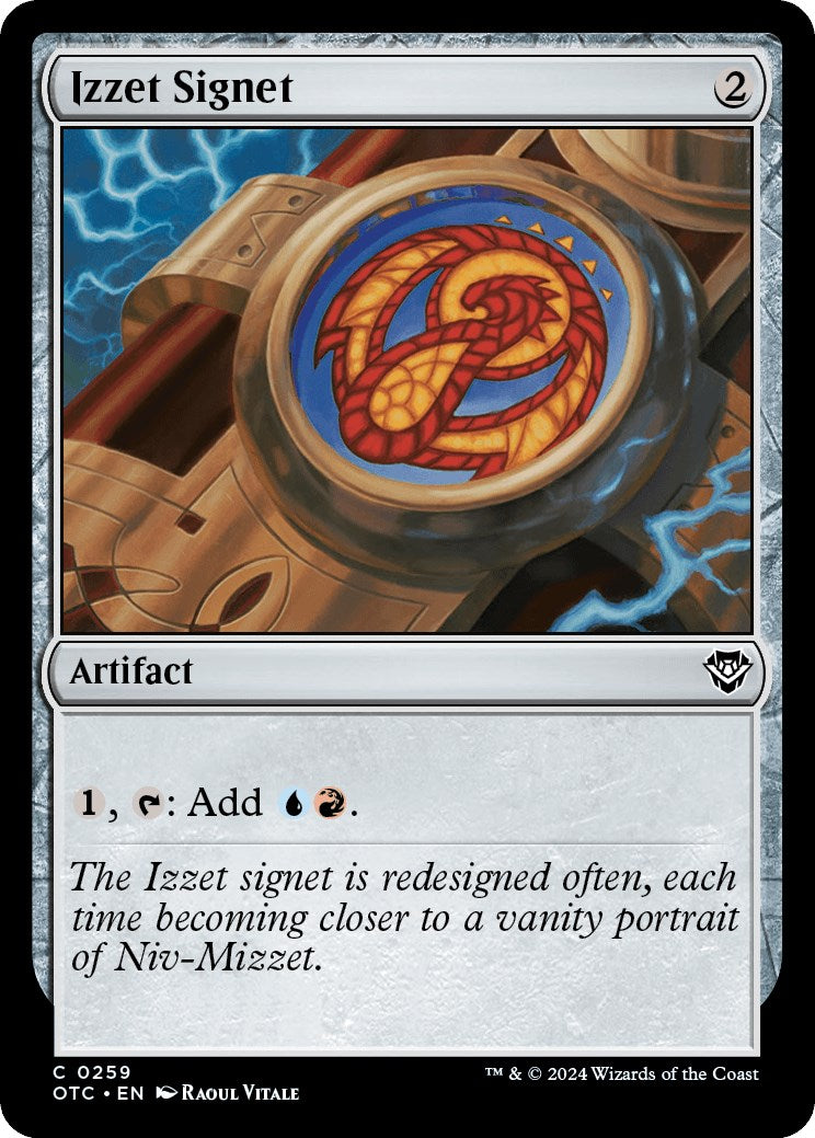 Izzet Signet [Outlaws of Thunder Junction Commander] | Rook's Games and More