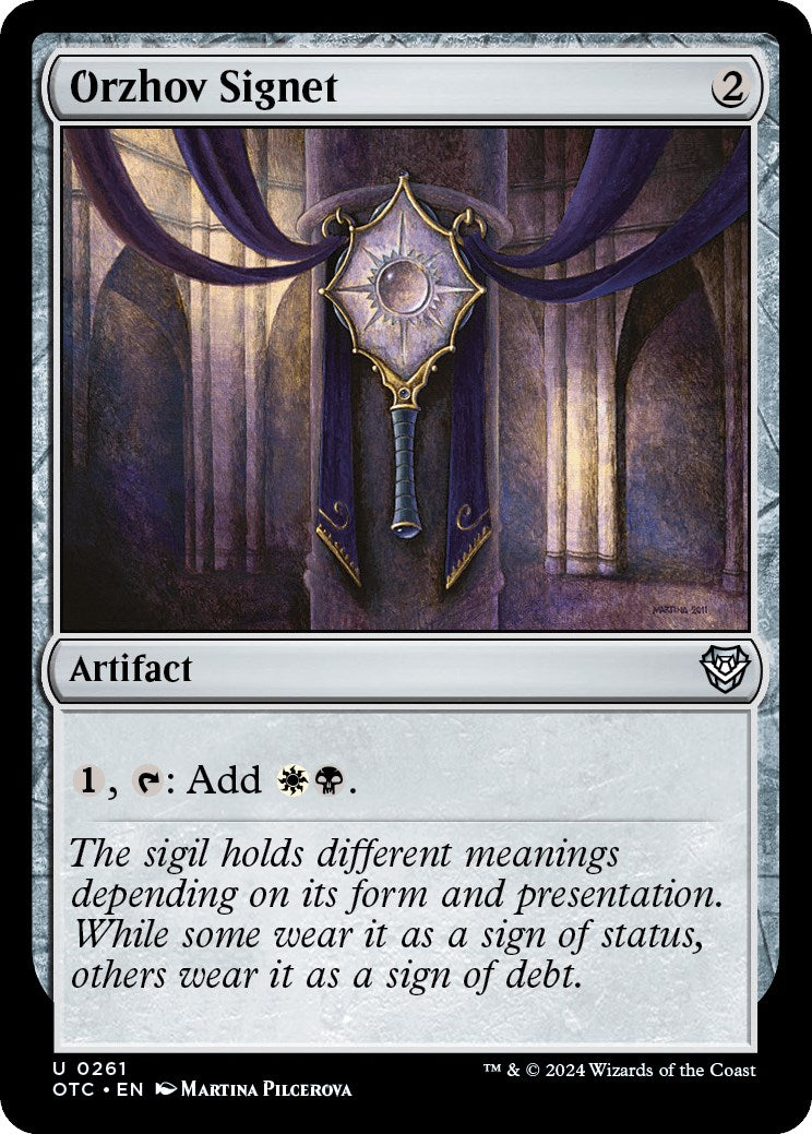 Orzhov Signet [Outlaws of Thunder Junction Commander] | Rook's Games and More