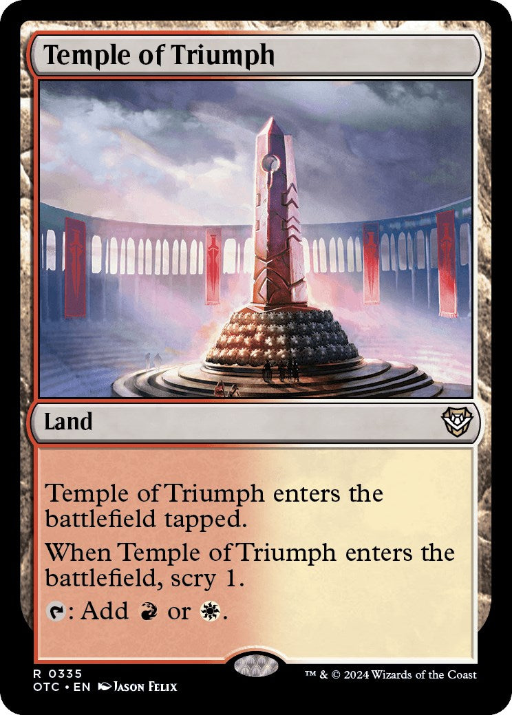 Temple of Triumph [Outlaws of Thunder Junction Commander] | Rook's Games and More