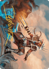 Annie Flash, the Veteran Art Card (Gold-Stamped Signature) [Outlaws of Thunder Junction Art Series]