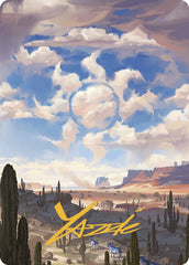 Plains Art Card (Gold-Stamped Signature) [Outlaws of Thunder Junction Art Series]