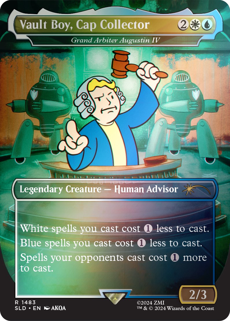 Vault Boy, Cap Collector - Grand Arbiter Augustin IV (Rainbow Foil) [Secret Lair Drop Series] | Rook's Games and More