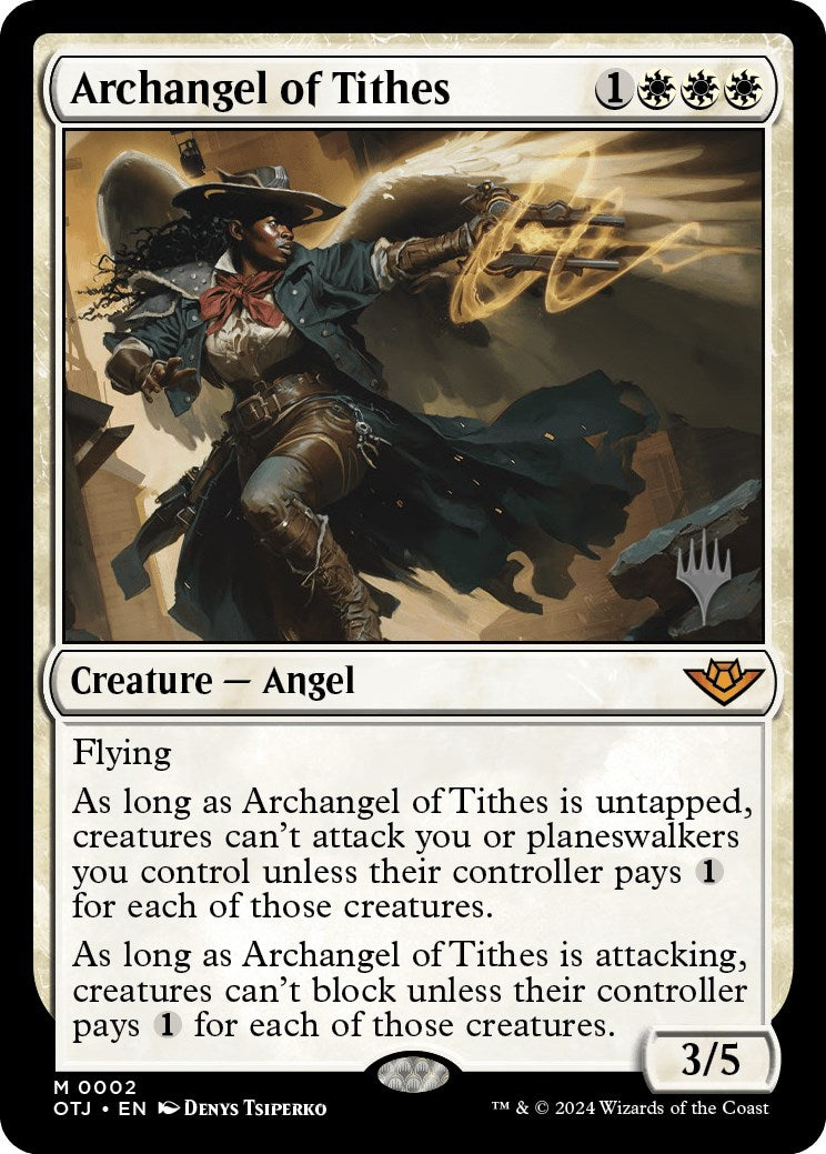 Archangel of Tithes (Promo Pack) [Outlaws of Thunder Junction Promos] | Rook's Games and More