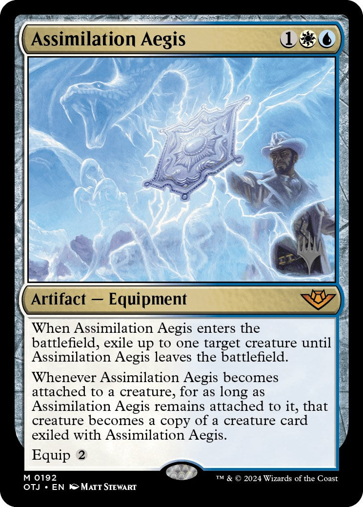 Assimilation Aegis (Promo Pack) [Outlaws of Thunder Junction Promos] | Rook's Games and More