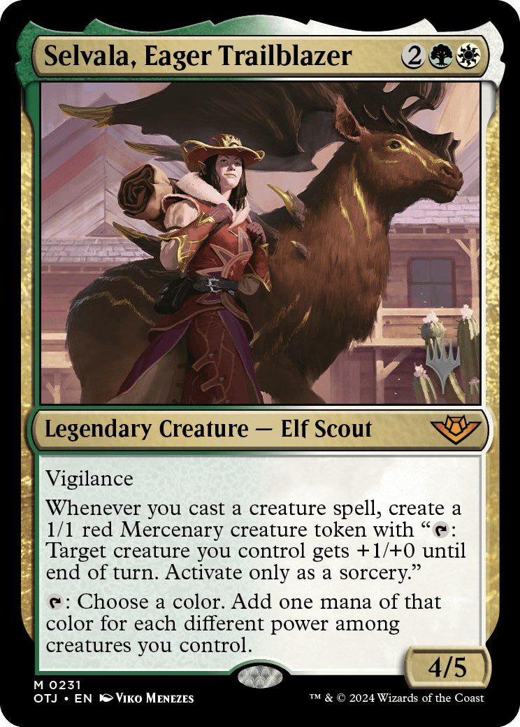 Selvala, Eager Trailblazer (Promo Pack) [Outlaws of Thunder Junction Promos] | Rook's Games and More