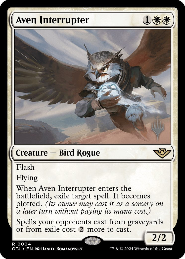 Aven Interrupter (Promo Pack) [Outlaws of Thunder Junction Promos] | Rook's Games and More