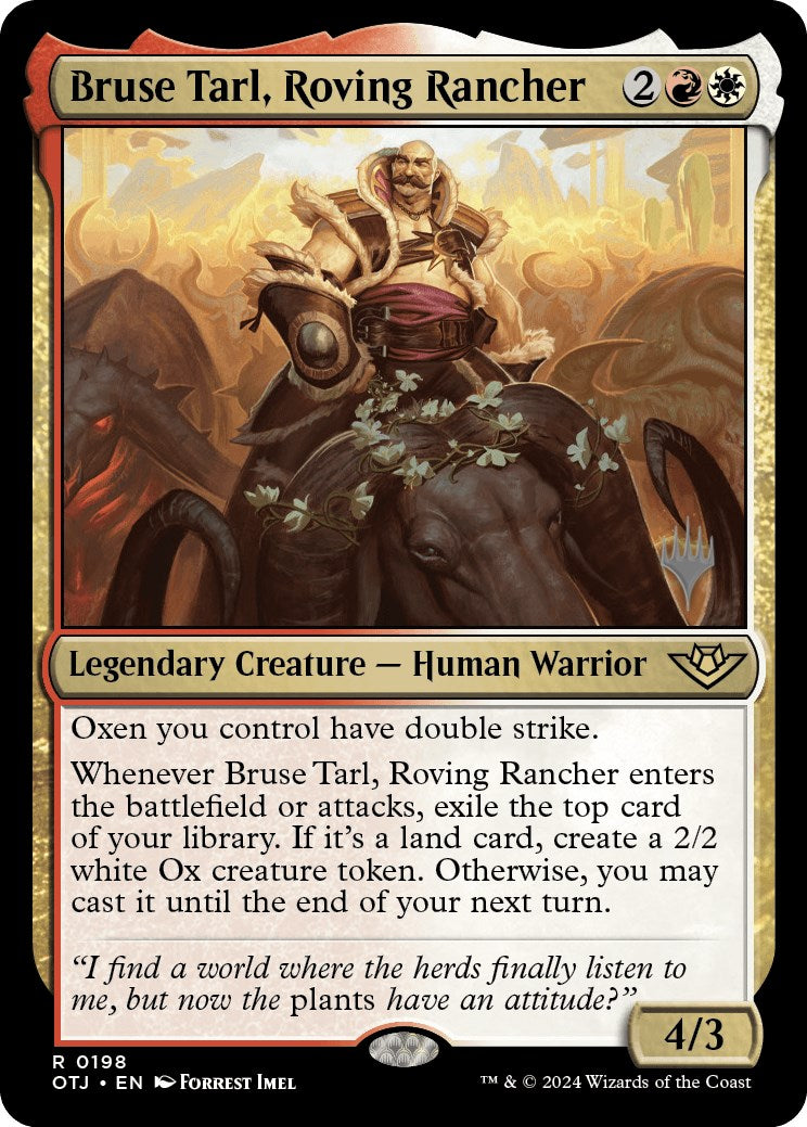 Bruse Tarl, Roving Rancher (Promo Pack) [Outlaws of Thunder Junction Promos] | Rook's Games and More