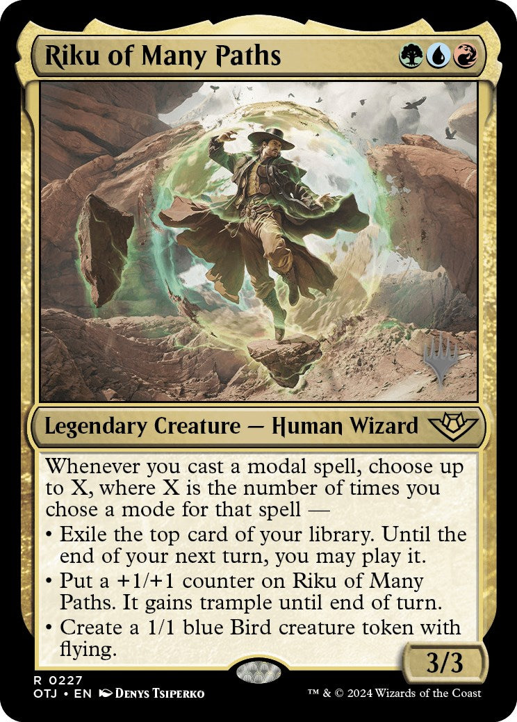 Riku of Many Paths (Promo Pack) [Outlaws of Thunder Junction Promos] | Rook's Games and More