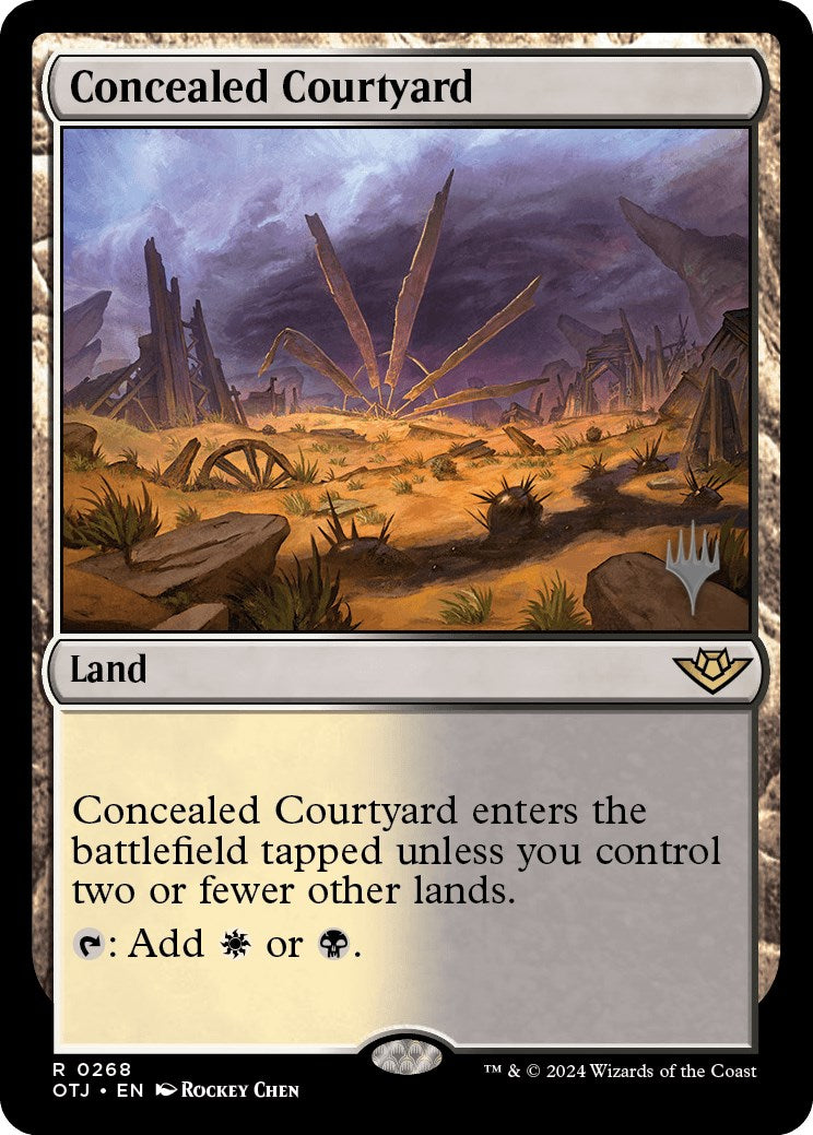 Concealed Courtyard (Promo Pack) [Outlaws of Thunder Junction Promos] | Rook's Games and More