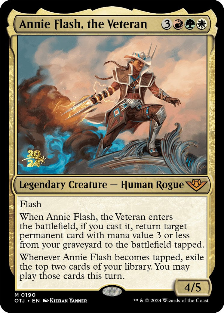 Annie Flash, the Veteran [Outlaws of Thunder Junction Prerelease Promos] | Rook's Games and More