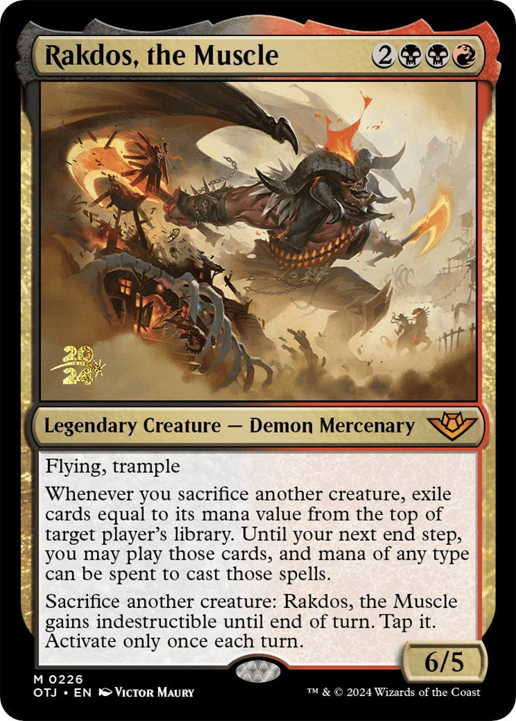 Rakdos, the Muscle [Outlaws of Thunder Junction Prerelease Promos] | Rook's Games and More