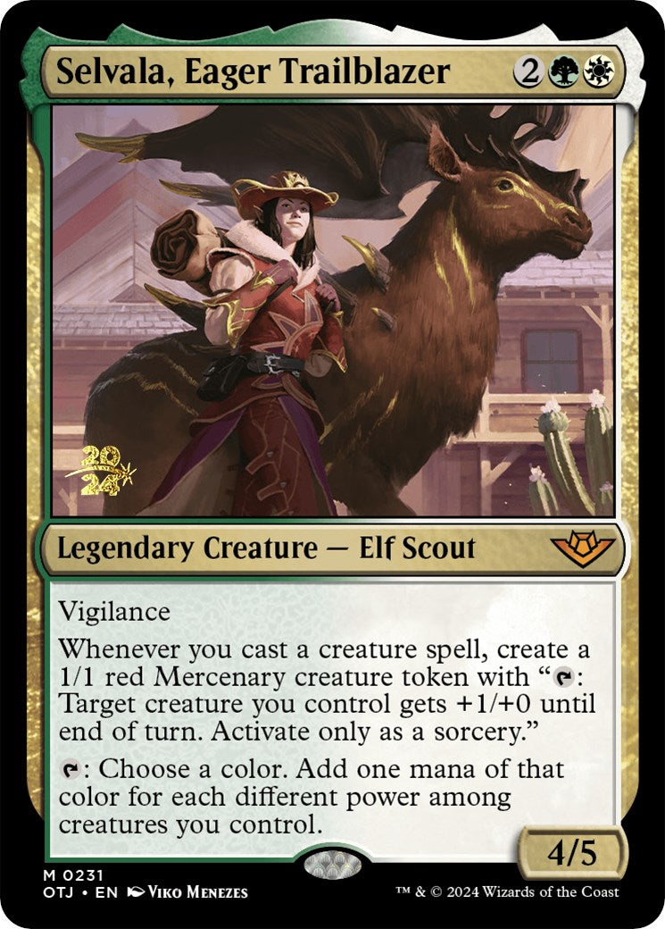 Selvala, Eager Trailblazer [Outlaws of Thunder Junction Prerelease Promos] | Rook's Games and More