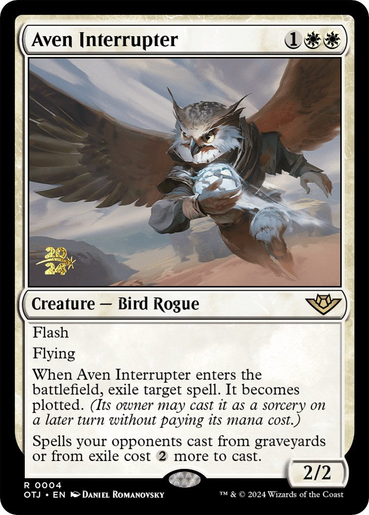Aven Interrupter [Outlaws of Thunder Junction Prerelease Promos] | Rook's Games and More