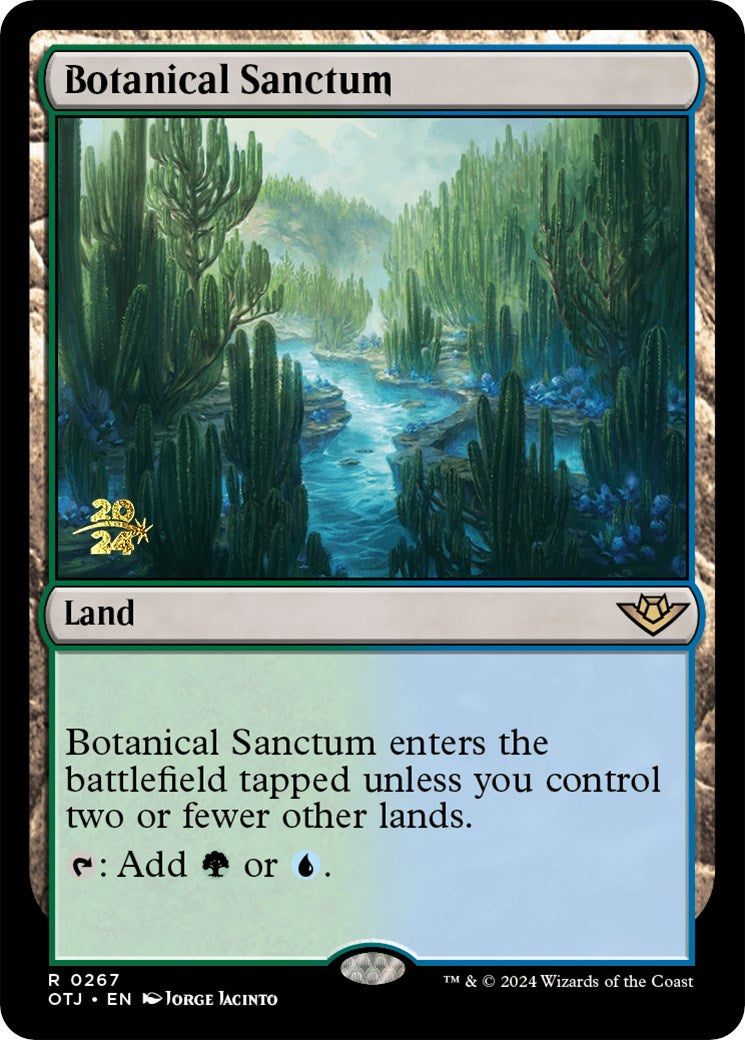 Botanical Sanctum (OTJ) [Outlaws of Thunder Junction Prerelease Promos] | Rook's Games and More