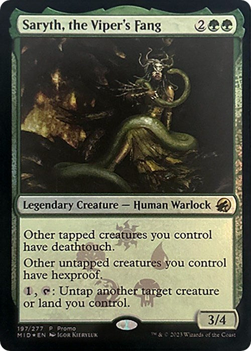 Saryth, the Viper's Fang [Media Promos] | Rook's Games and More