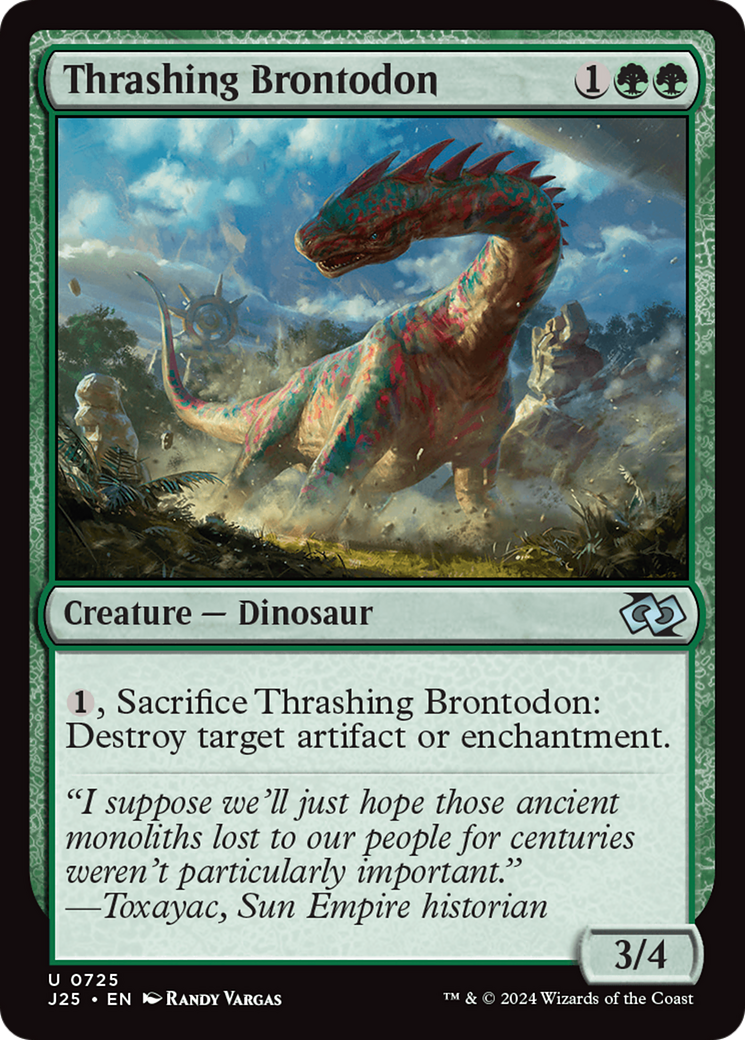 Thrashing Brontodon [Foundations Jumpstart] | Rook's Games and More