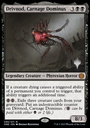 Drivnod, Carnage Dominus (Promo Pack) [Phyrexia: All Will Be One Promos] | Rook's Games and More