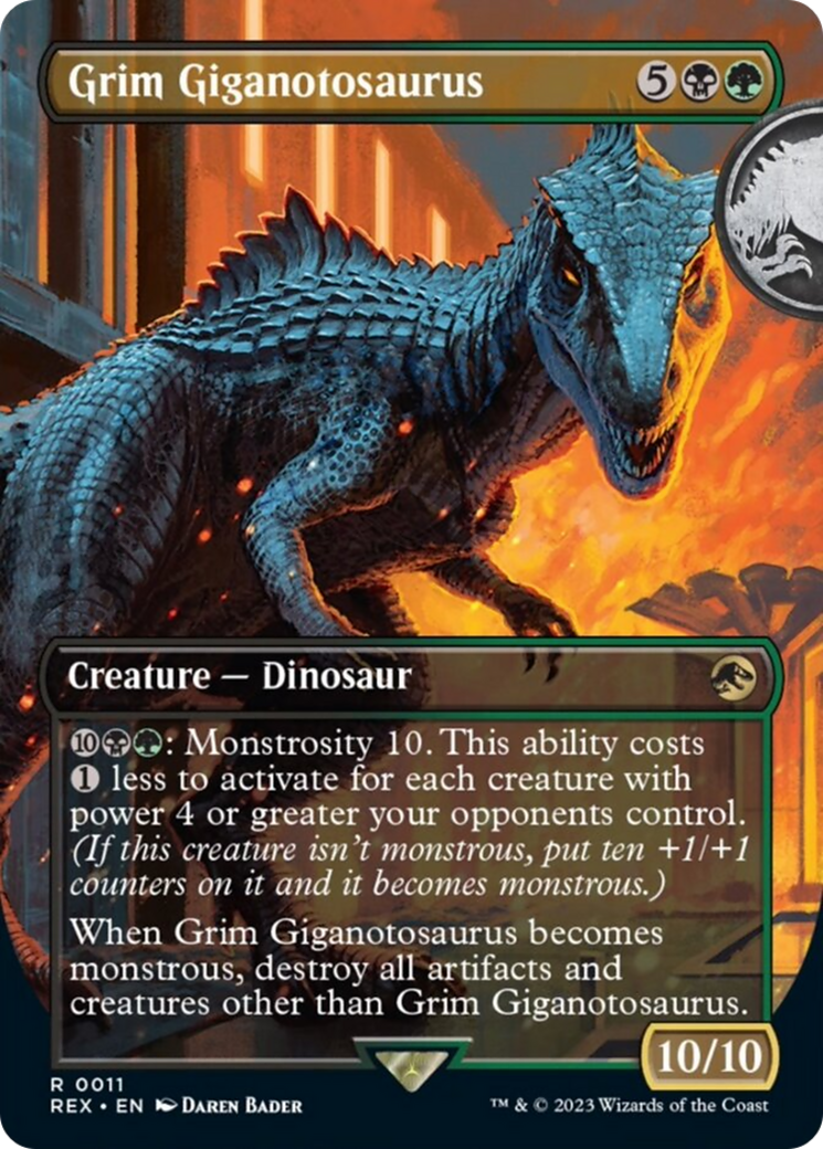 Grim Giganotosaurus (Borderless) [Jurassic World Collection] | Rook's Games and More