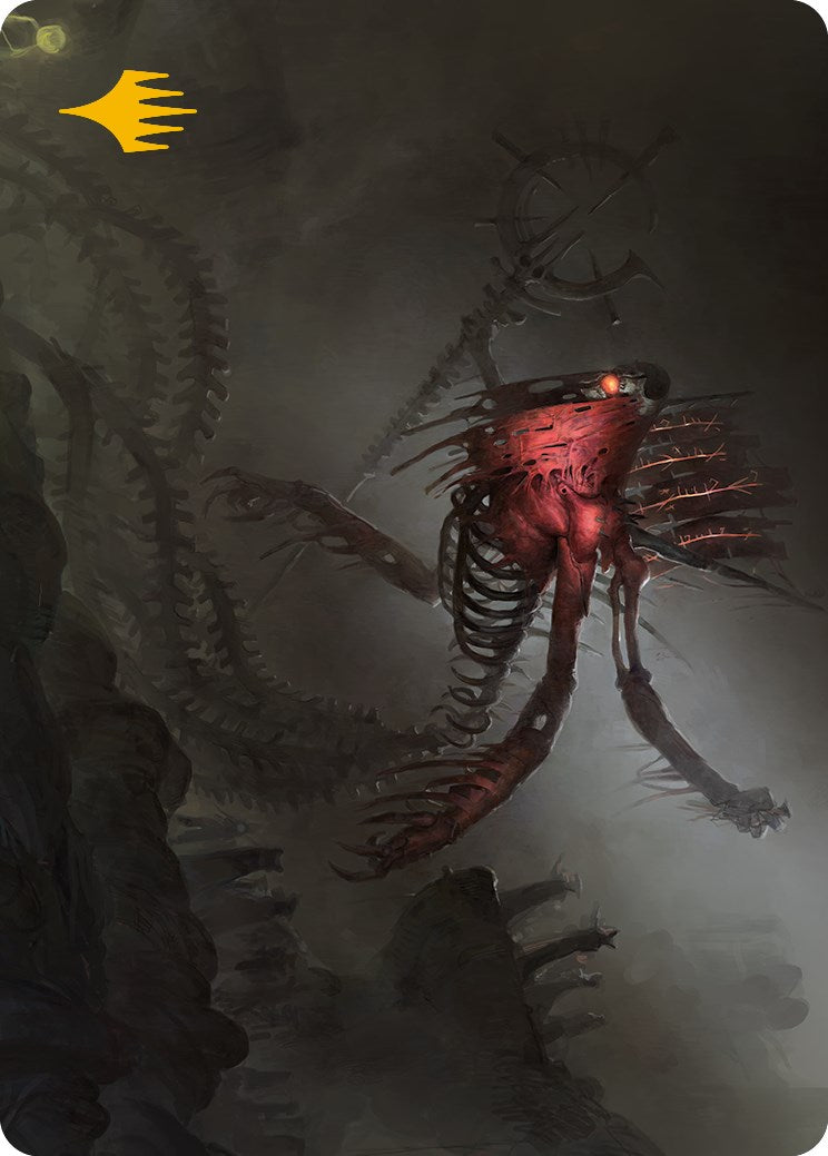Drivnod, Carnage Dominus Art Card (Gold-Stamped Signature) [Phyrexia: All Will Be One Art Series] | Rook's Games and More