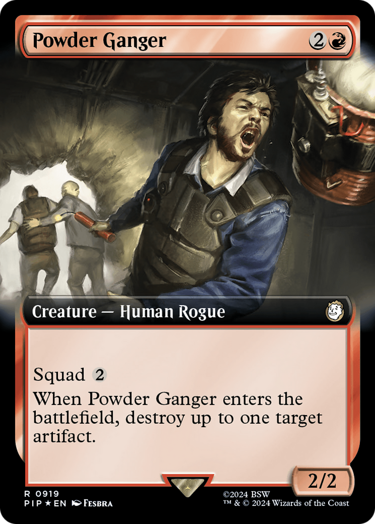 Powder Ganger (Extended Art) (Surge Foil) [Fallout] | Rook's Games and More