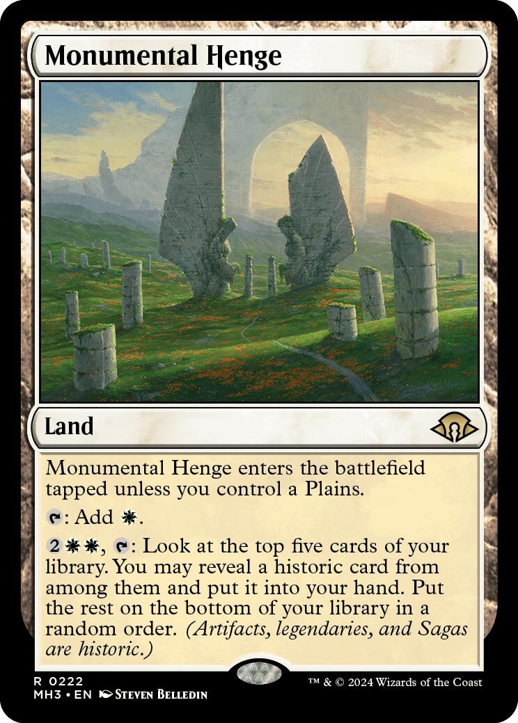 Monumental Henge [Modern Horizons 3] | Rook's Games and More