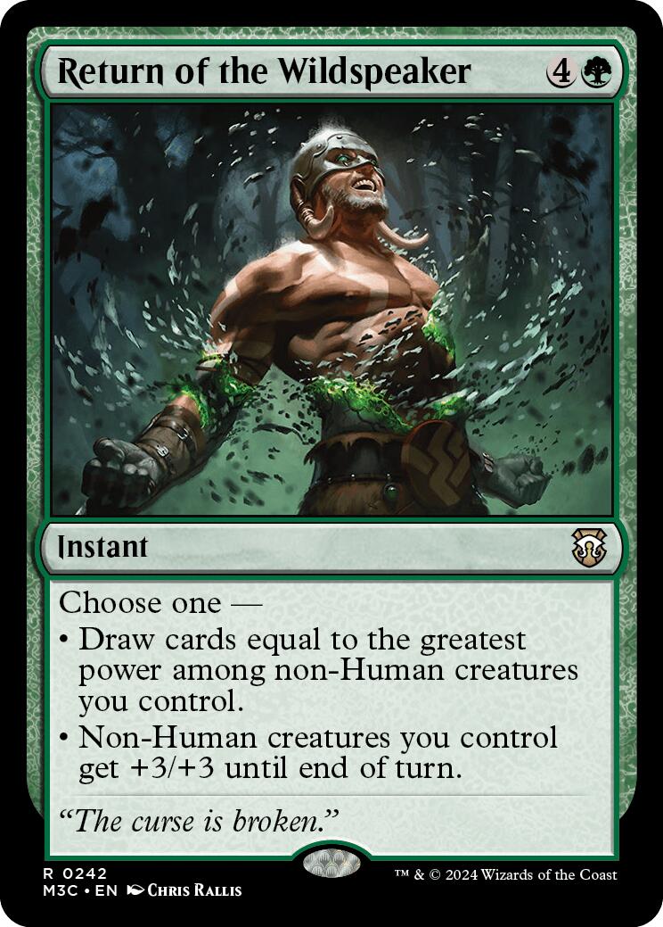 Return of the Wildspeaker [Modern Horizons 3 Commander] | Rook's Games and More