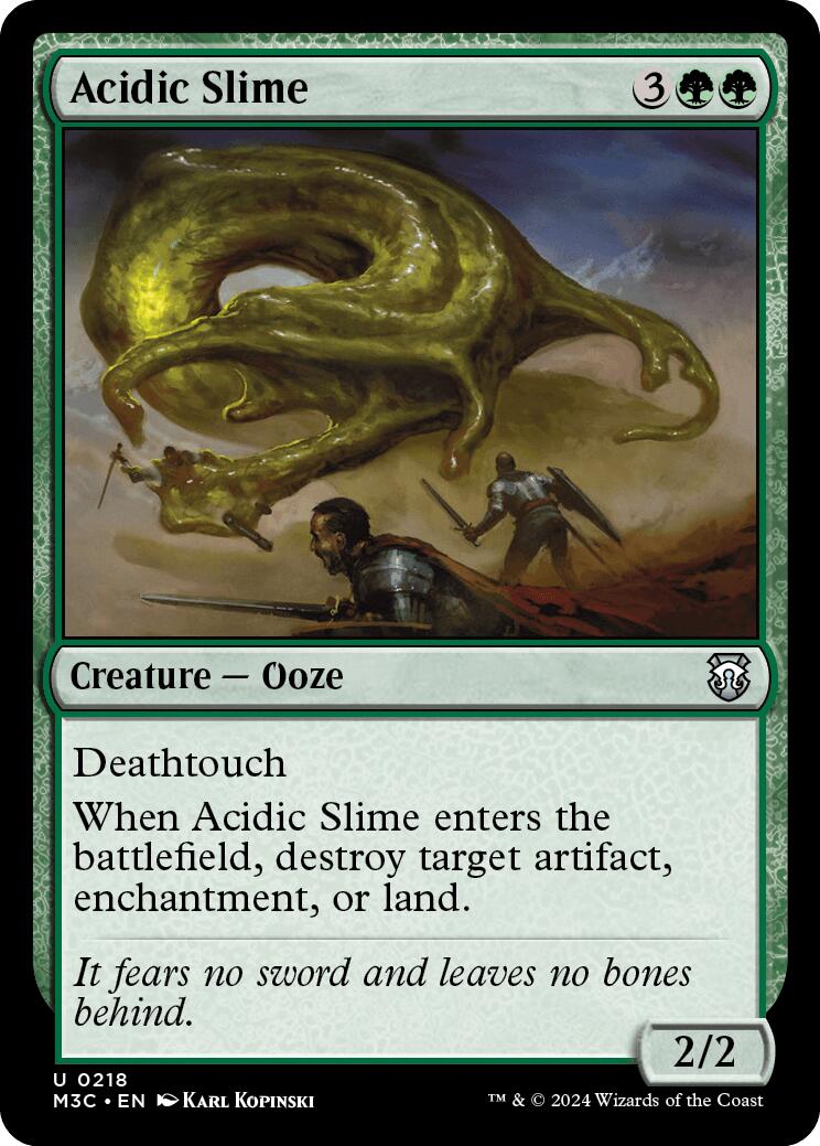 Acidic Slime [Modern Horizons 3 Commander] | Rook's Games and More