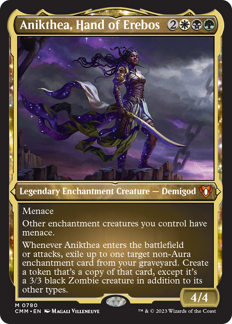 Anikthea, Hand of Erebos (Display Commander) (Foil Etched) [Commander Masters] | Rook's Games and More