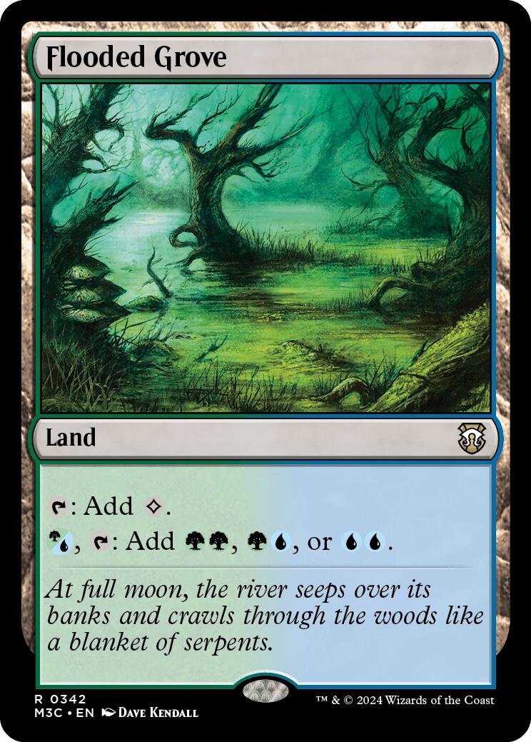 Flooded Grove [Modern Horizons 3 Commander] | Rook's Games and More