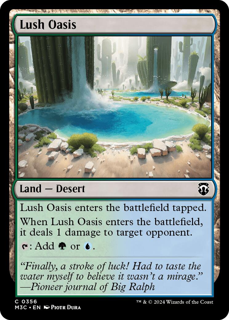 Lush Oasis [Modern Horizons 3 Commander] | Rook's Games and More