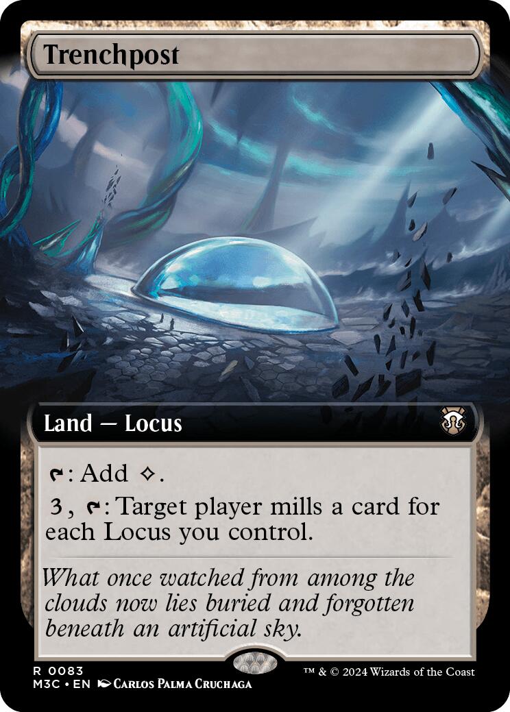 Trenchpost (Extended Art) [Modern Horizons 3 Commander] | Rook's Games and More