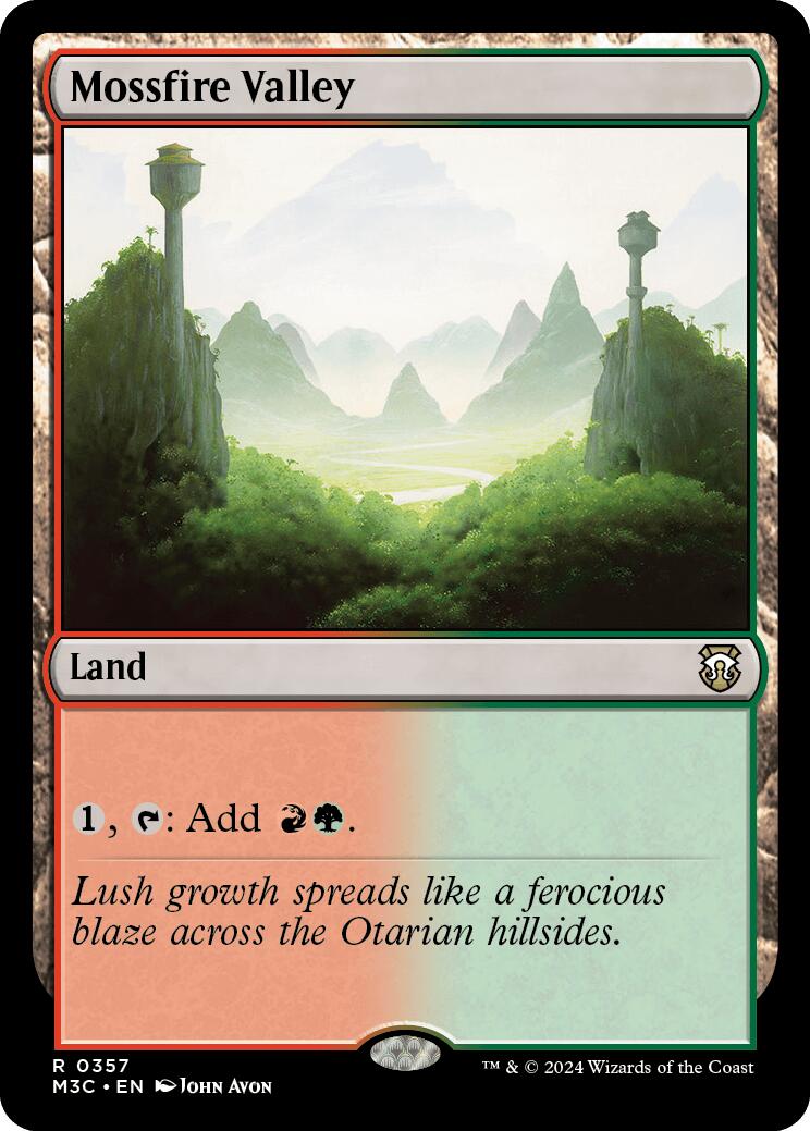 Mossfire Valley [Modern Horizons 3 Commander] | Rook's Games and More