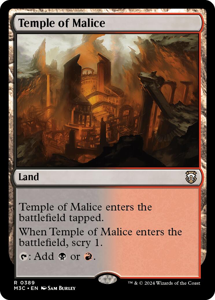 Temple of Malice [Modern Horizons 3 Commander] | Rook's Games and More