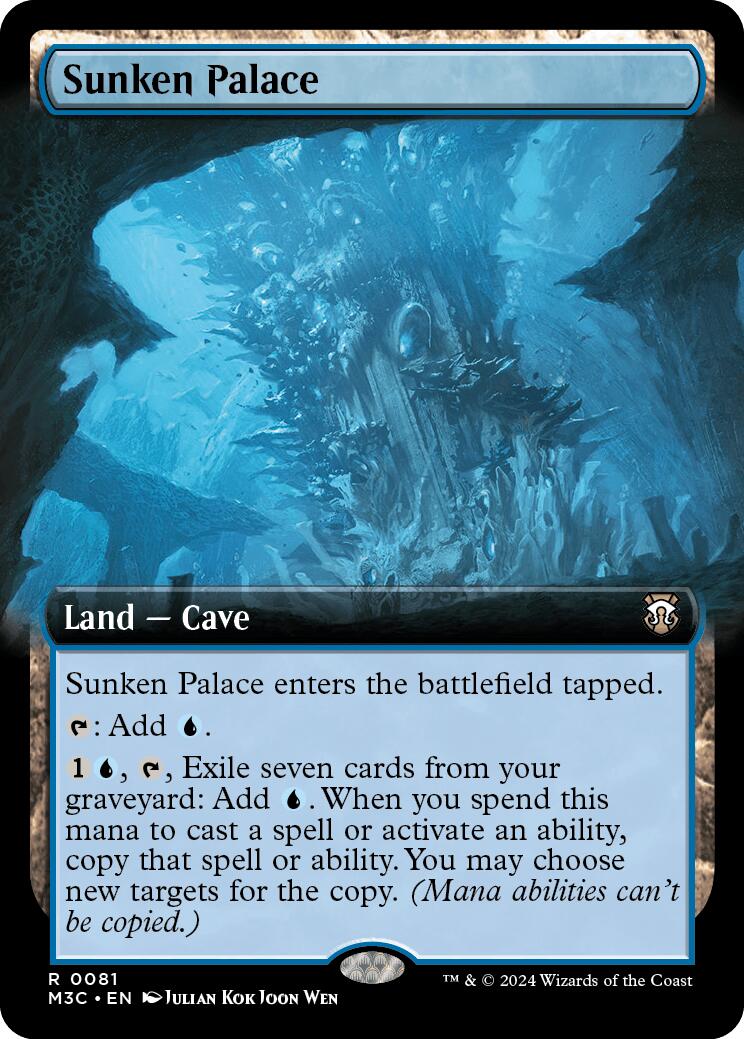 Sunken Palace (Extended Art) (Ripple Foil) [Modern Horizons 3 Commander] | Rook's Games and More