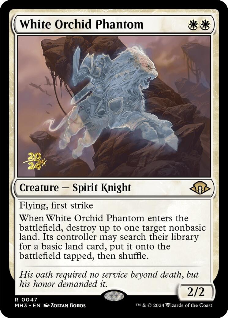 White Orchid Phantom [Modern Horizons 3 Prerelease Promos] | Rook's Games and More