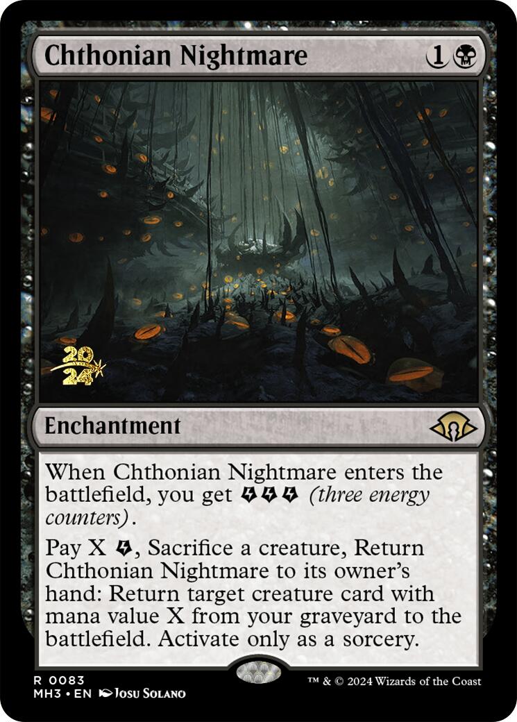 Chthonian Nightmare [Modern Horizons 3 Prerelease Promos] | Rook's Games and More