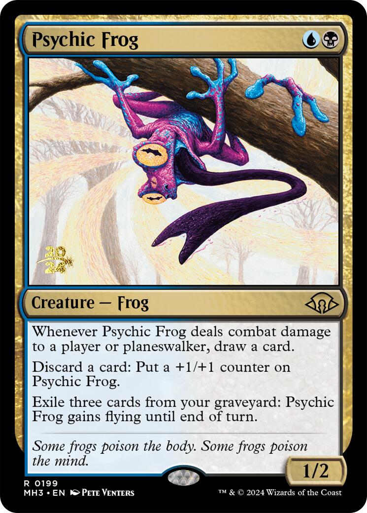 Psychic Frog [Modern Horizons 3 Prerelease Promos] | Rook's Games and More