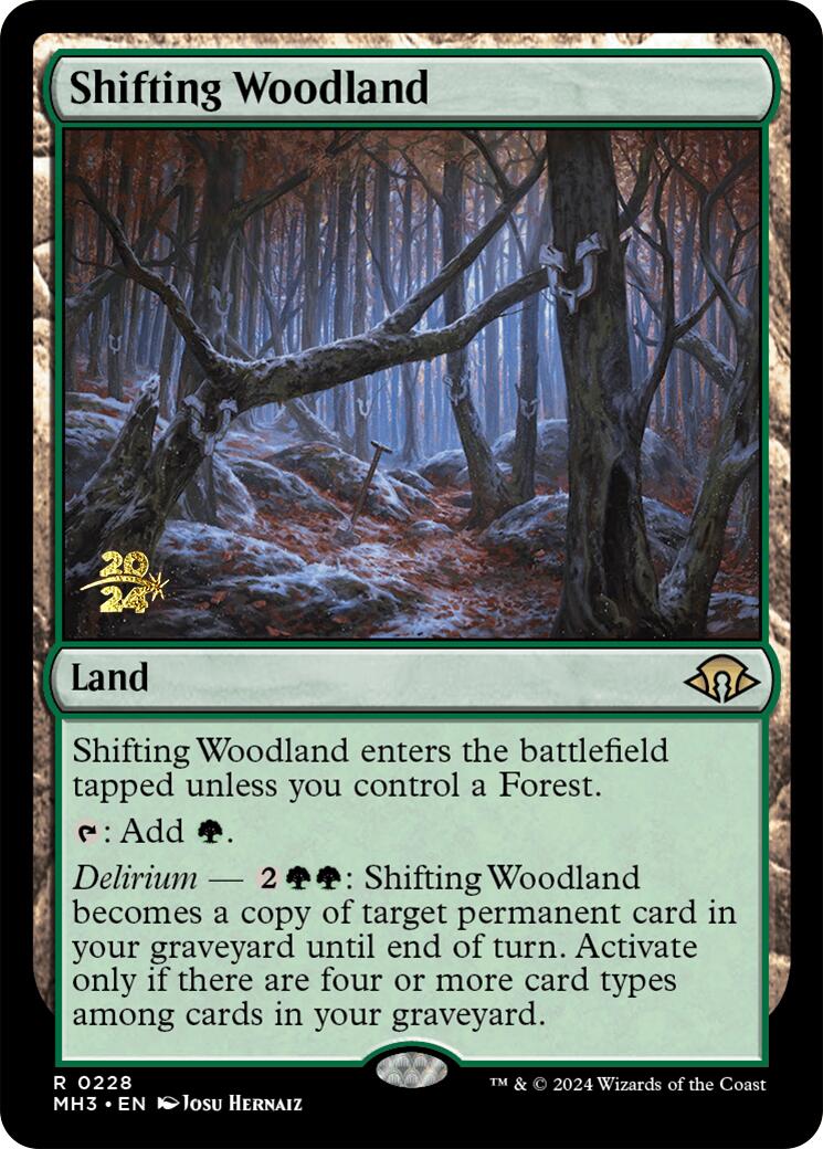 Shifting Woodland [Modern Horizons 3 Prerelease Promos] | Rook's Games and More