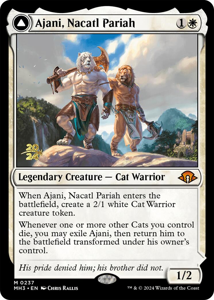 Ajani, Nacatl Pariah [Modern Horizons 3 Prerelease Promos] | Rook's Games and More