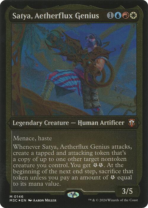 Satya, Aetherflux Genius (Display Commander) [Modern Horizons 3 Commander] | Rook's Games and More