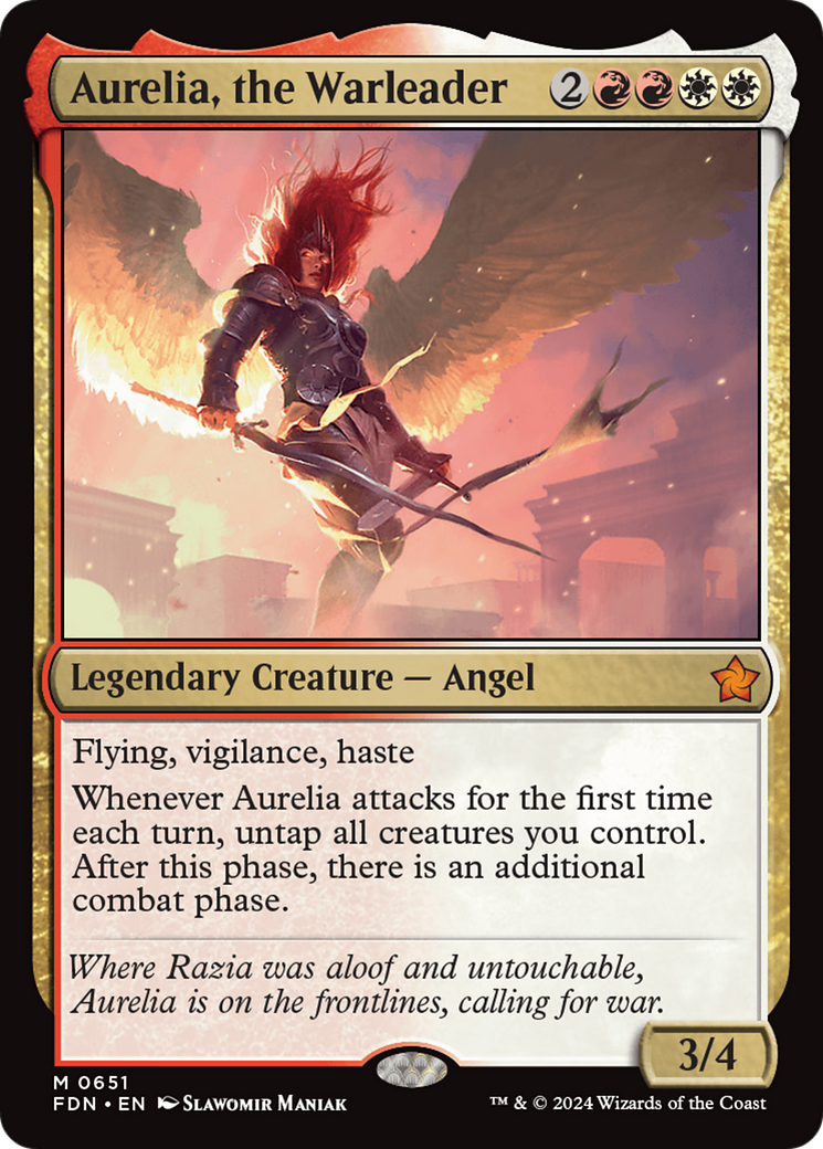 Aurelia, the Warleader [Foundations] | Rook's Games and More