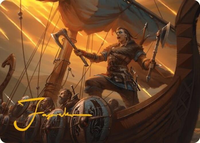 Eivor, Battle-Ready Art Card (Gold-Stamped Signature) [Assassin's Creed Art Series] | Rook's Games and More