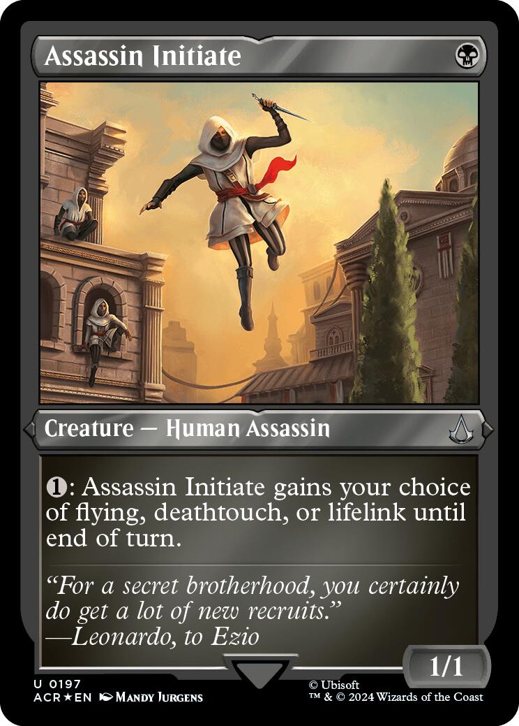 Assassin Initiate (Foil Etched) [Assassin's Creed] | Rook's Games and More