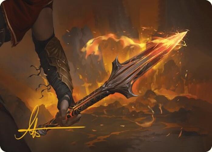 The Spear of Leonidas Art Card (Gold-Stamped Signature) [Assassin's Creed Art Series] | Rook's Games and More