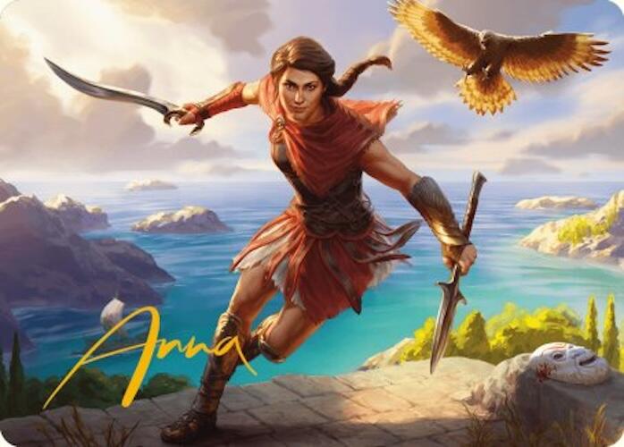 Kassandra, Eagle Bearer Art Card (Gold-Stamped Signature) [Assassin's Creed Art Series] | Rook's Games and More