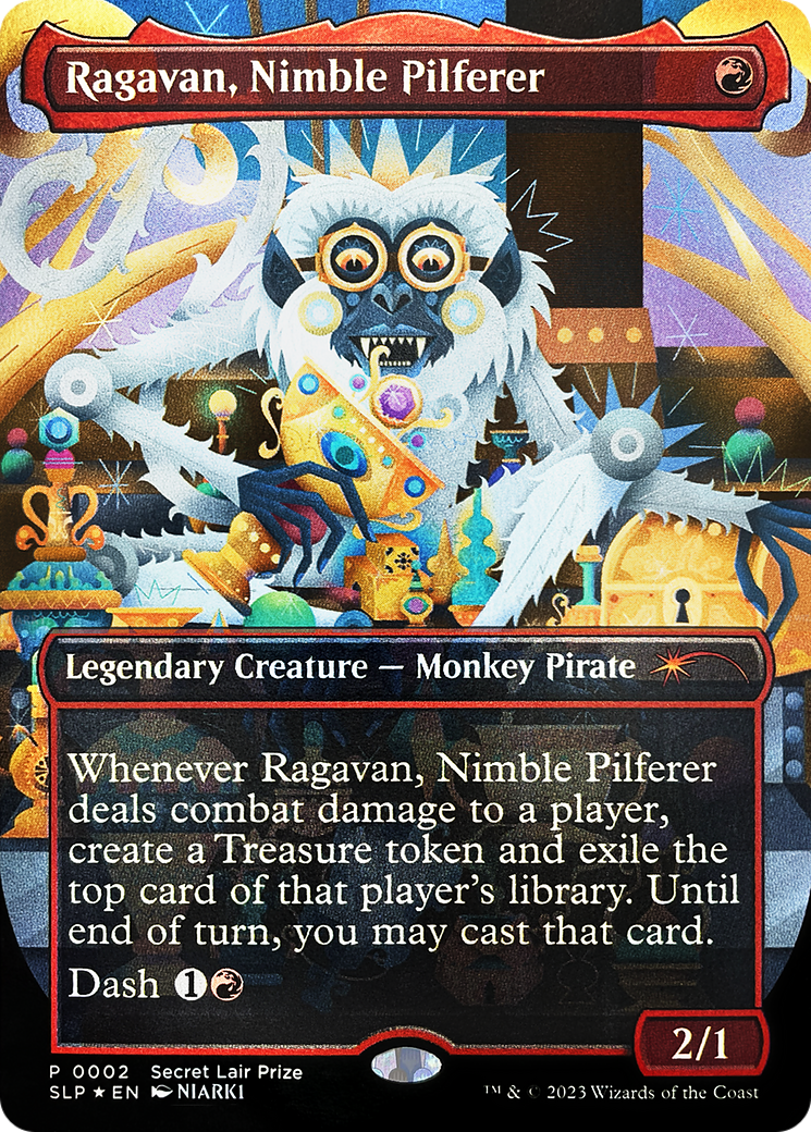 Ragavan, Nimble Pilferer (Borderless) [Secret Lair Showdown] | Rook's Games and More