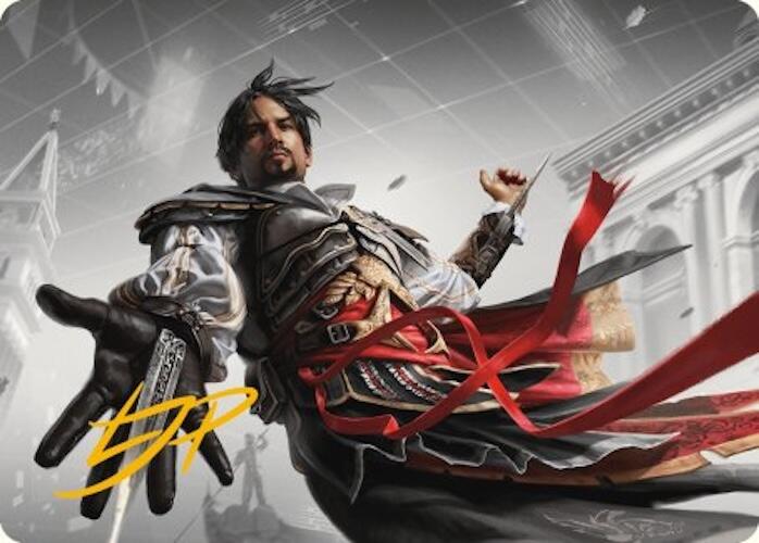 Ezio Auditore da Firenze Art Card (Gold-Stamped Signature) [Assassin's Creed Art Series] | Rook's Games and More