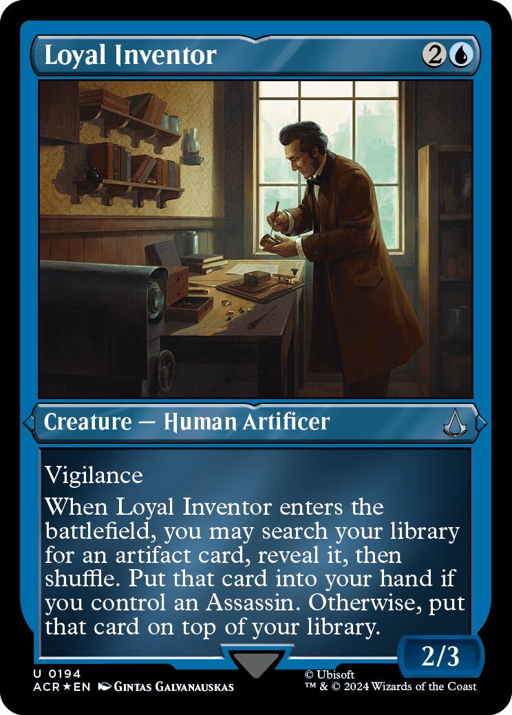 Loyal Inventor (Foil Etched) [Assassin's Creed] | Rook's Games and More